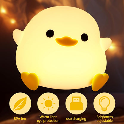 Dodo Duck Nachtlicht Baby Silikon Dimmbar Enten Lampe Wiederaufladbare Portable Dodo Duck Night Light Led Berührungsempfindlich Nachtlicht Kinderzimmer Babyzimmer Kindergeschenke