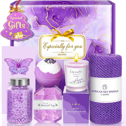 Geschenke Für Frauen, Geschenk Für Sie, Mama, Oma, Tochter, Ehefrau, Freundin, Geschenke Für Muttertagsgeschenke, Geburtstagsgeschenke Für Frauen Lavendel Badebomben Set