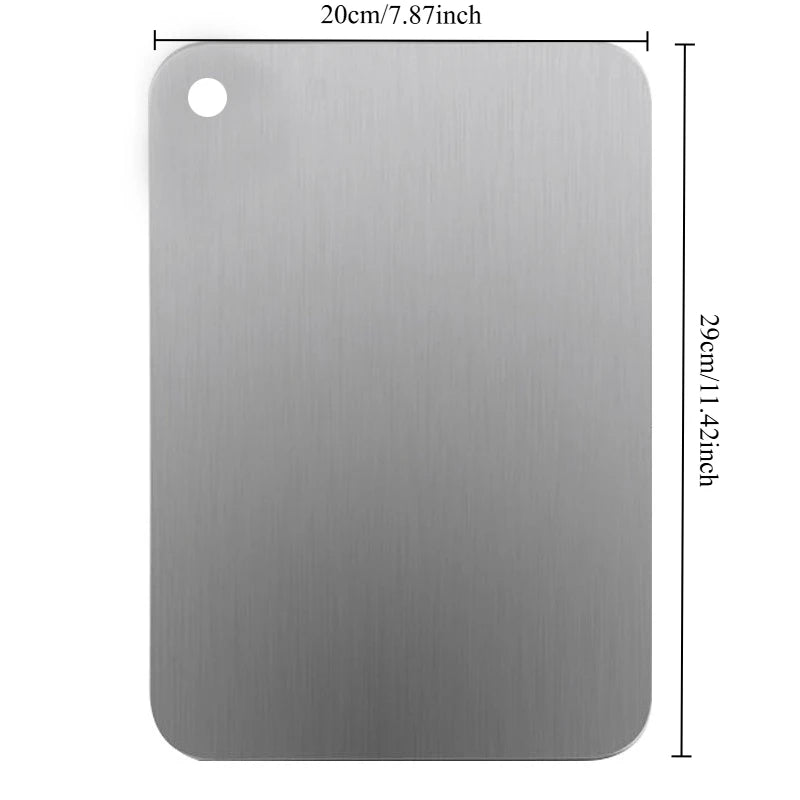 Thickened Stainless Steel Cutting Board Antibacterial and Mildew-Proof Household Cutting Board Kitchen Kneading Dough Board