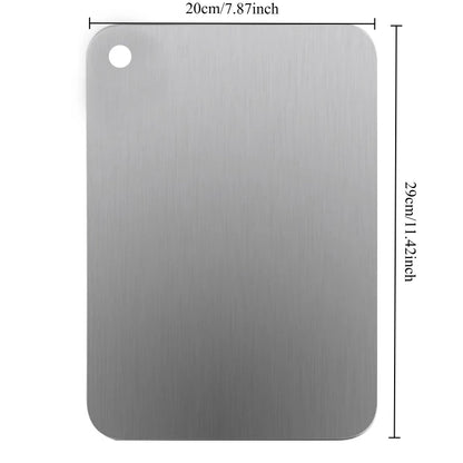 Thickened Stainless Steel Cutting Board Antibacterial and Mildew-Proof Household Cutting Board Kitchen Kneading Dough Board