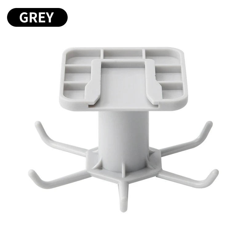 Kitchen Hooks Rotating Storage Rack without Punching Wall-Mounted Kitchenware Supplies Gods Multifunctional Shelves