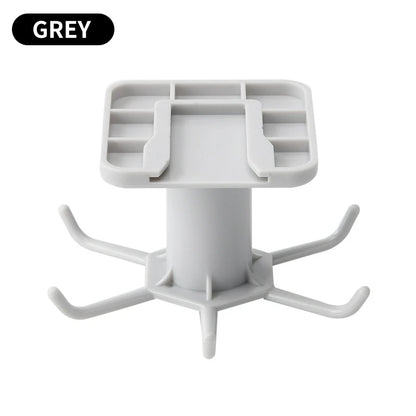 Kitchen Hooks Rotating Storage Rack without Punching Wall-Mounted Kitchenware Supplies Gods Multifunctional Shelves