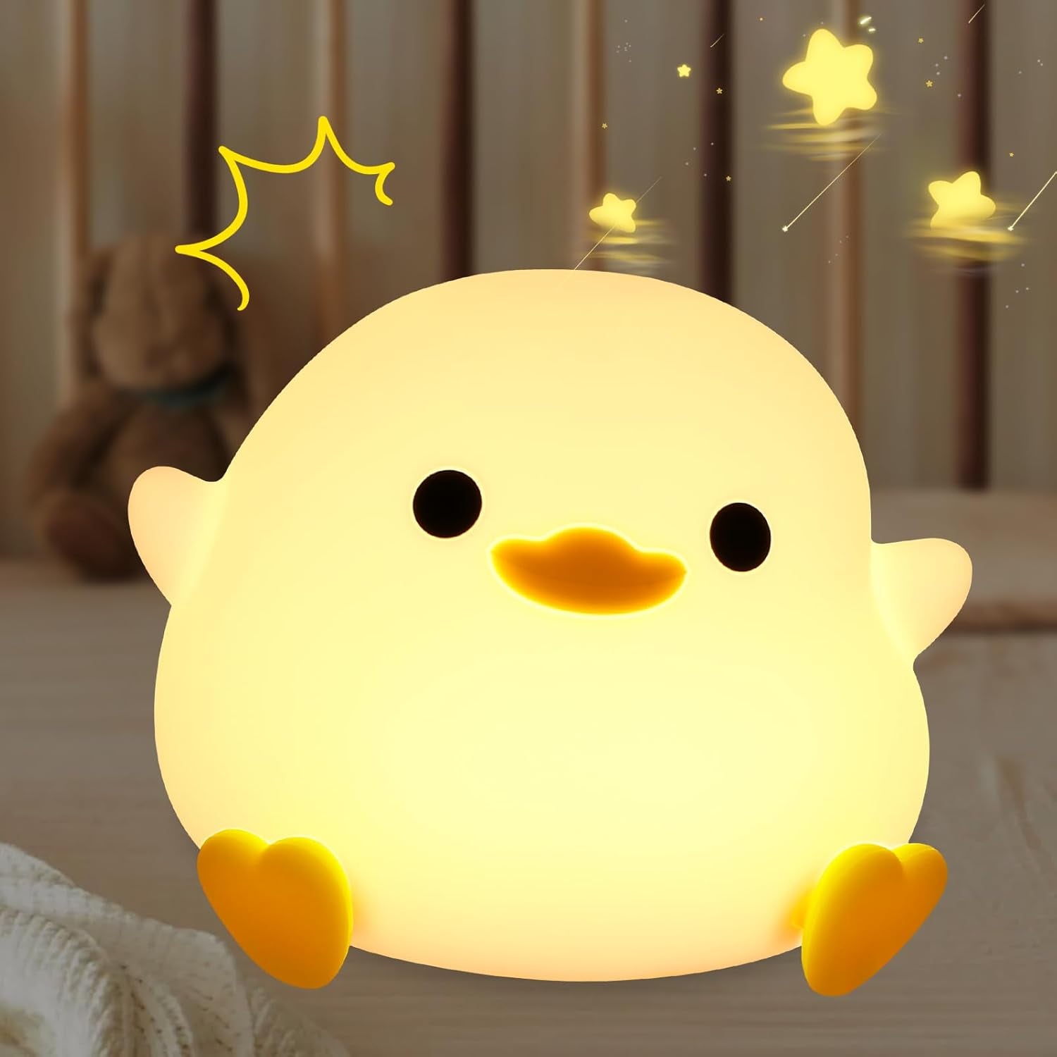 Dodo Duck Nachtlicht Baby Silikon Dimmbar Enten Lampe Wiederaufladbare Portable Dodo Duck Night Light Led Berührungsempfindlich Nachtlicht Kinderzimmer Babyzimmer Kindergeschenke