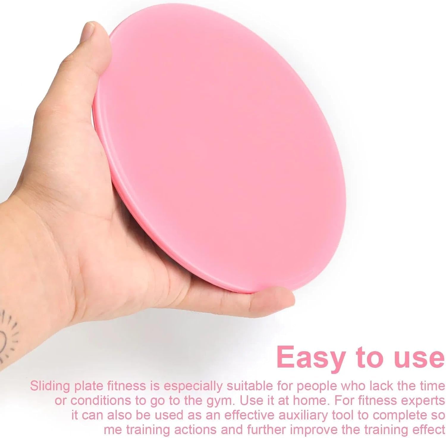 4 Stück Doppelseitige Gleitscheiben Für Fitness (17,5 Cm) - Slider Pads Für Teppich & Hartböden, Ideal Für Core-Training, Bauchmuskeln, Ausfallschritte & Home-Workout