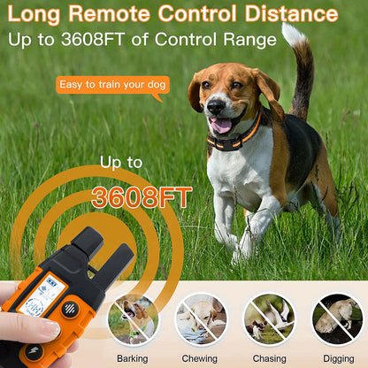 3300Ft Electric Dog Training Collar Remote Control Waterproof Pet Behaviorfor 5-120Lbs Puppy with Shock Vibration