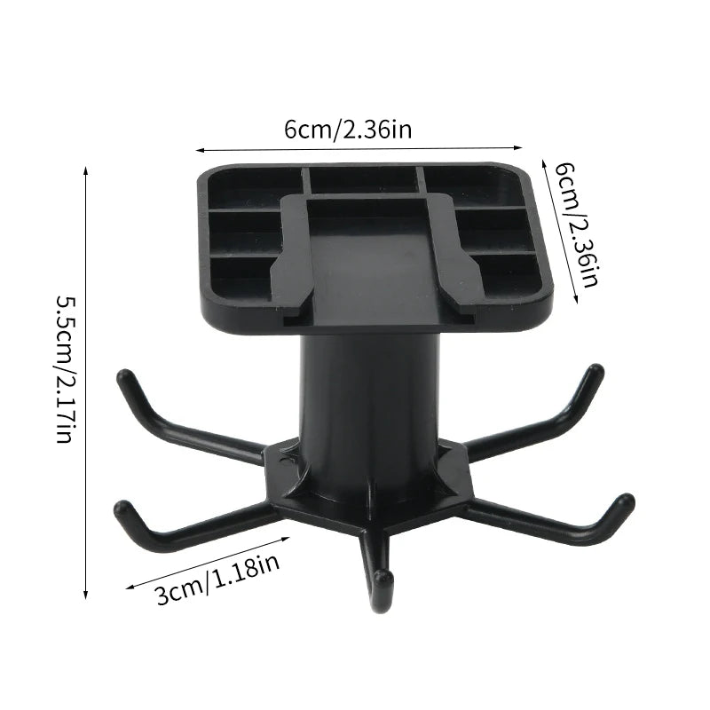 Kitchen Hooks Rotating Storage Rack without Punching Wall-Mounted Kitchenware Supplies Gods Multifunctional Shelves