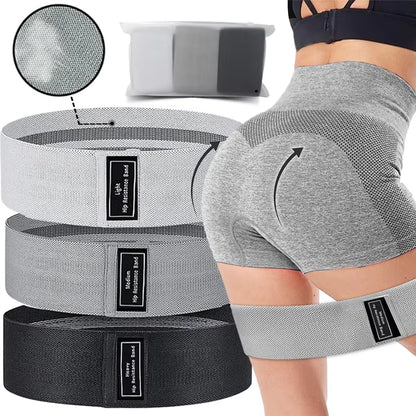 Crochet Gradient Color Resistance Band Deep Squat Buttocks Shaping Men and Women Single Training Ring Fitness Elastic Band