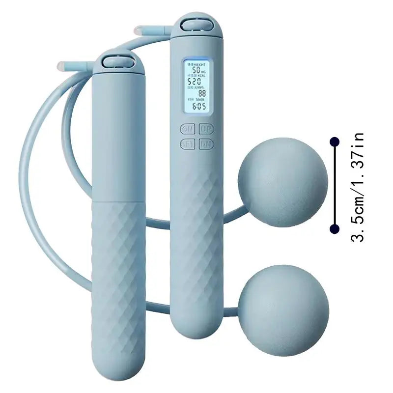 Counting Jump Rope Ball TPU Skipping Rope Exercise Adjustable Cordless Jump Rope Fitness Gym Training Home Sport Equipment