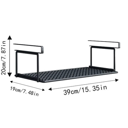 Extendable under Cabinet Organizer Shelf Steel under Desk Storage Rack Multipurpose Kitchen Household Hanging Storage Racks
