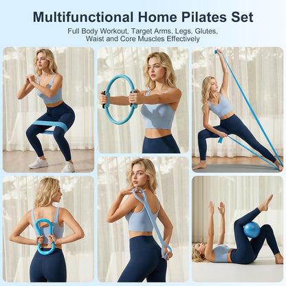 Pilates Set Pilates Equipment Pilates Set Für Zuhause 13 Stück Home Pilates Set Pilates Workout Set Home Pilates Kit Für Frauen Pilates Essentials Kit Pilates Zubehör Pilates Kit Pilates Ring