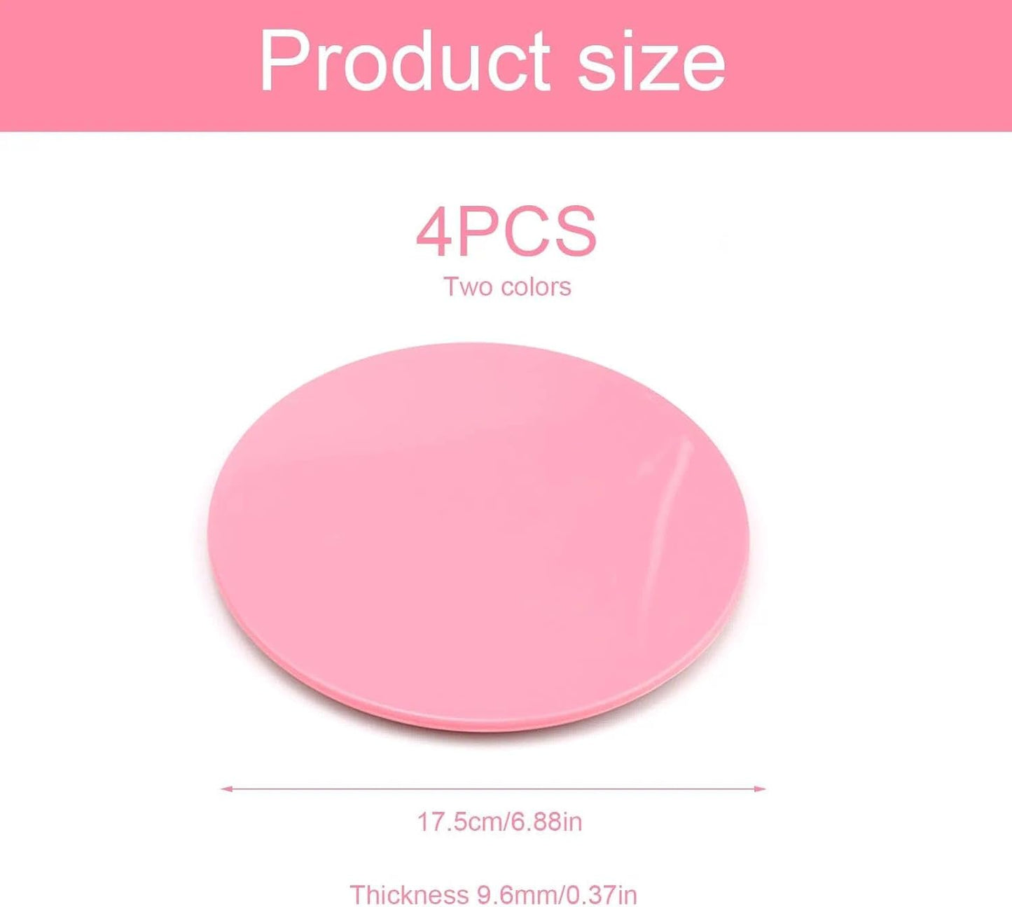 4 Stück Doppelseitige Gleitscheiben Für Fitness (17,5 Cm) - Slider Pads Für Teppich & Hartböden, Ideal Für Core-Training, Bauchmuskeln, Ausfallschritte & Home-Workout
