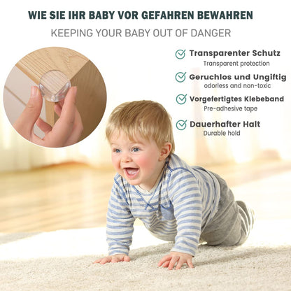 20 Stücks Kantenschutz Baby Eckenschutz Baby Eckenschutz Kantenschutz Selbstklebend Transparent Kindersicherung Tischkantenschutz Eckschutzkanten Baby Mit Verbessertem Superkleber Für Baby Sicherheit