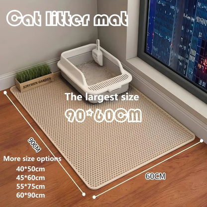 Double-Layer Large Cat Litter Mat