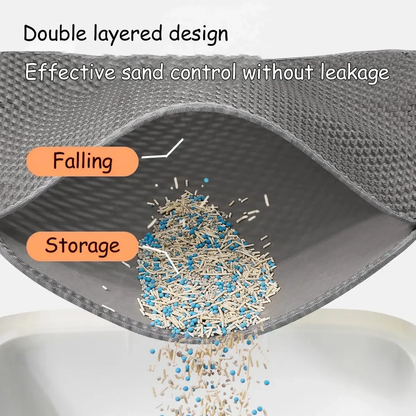 Double-Layer Large Cat Litter Mat