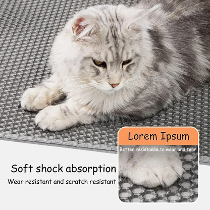 Double-Layer Large Cat Litter Mat