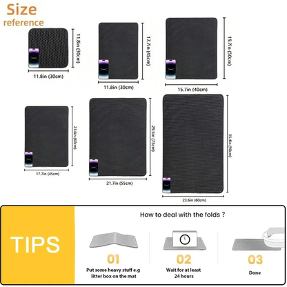 Double-Layer Large Cat Litter Mat