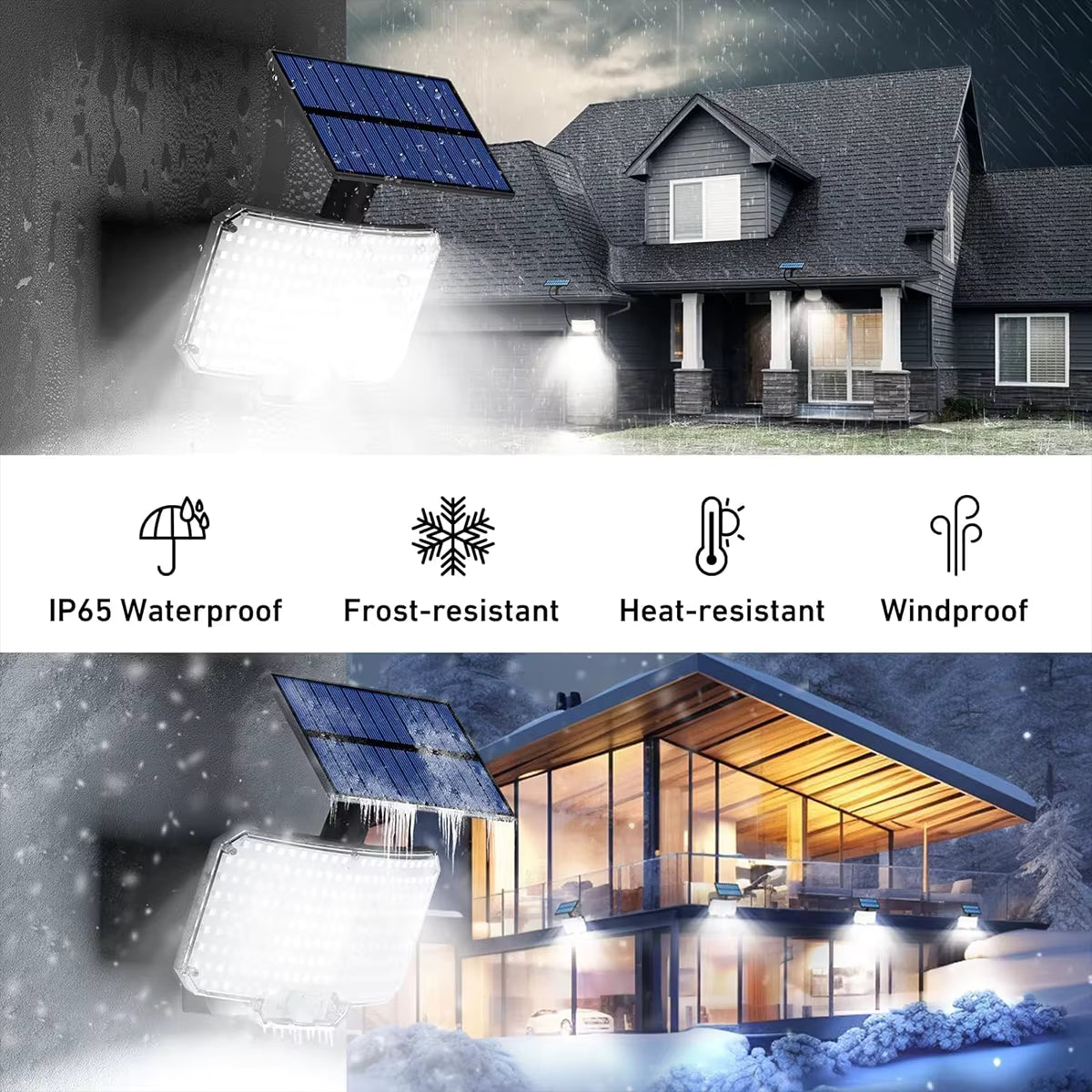 Solar Lights with 3 Modes Motion Sensor for Outdoor Use