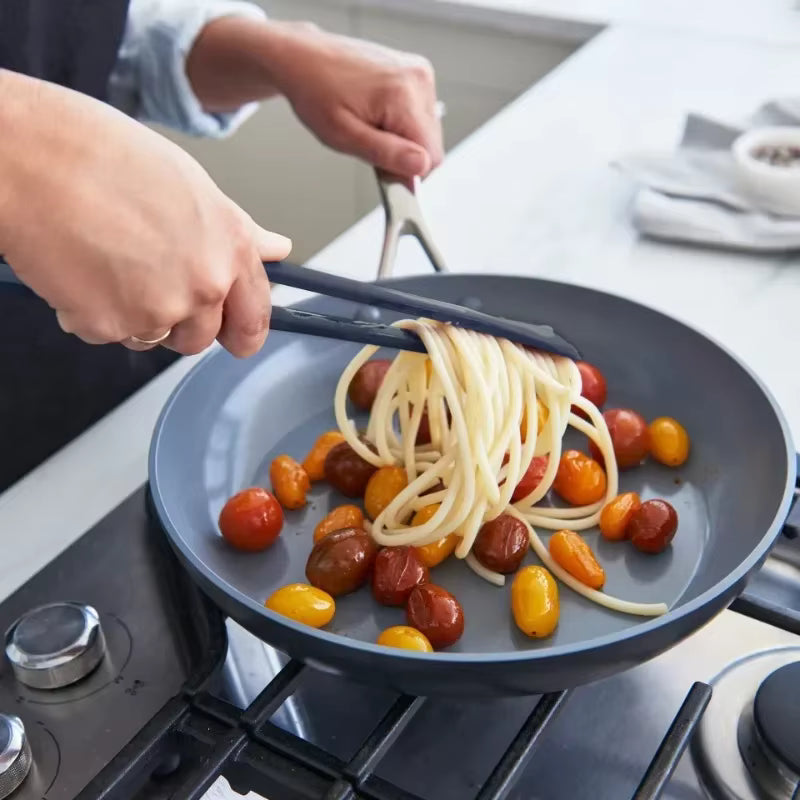 2-in-1 Flip Tongs with Nylon Handle Spatula and Turner