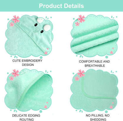 3 Stück Babyhandtuch Mit Kapuze, 80 X 80Cm Kapuzenhandtuch Baby, Babys Handtücher Kapuze, Handtücher Babys Badetuch Niedliches Handtuch Mit Kapuz Badehandtüch Handtüchers Für Babyss Neugeborene