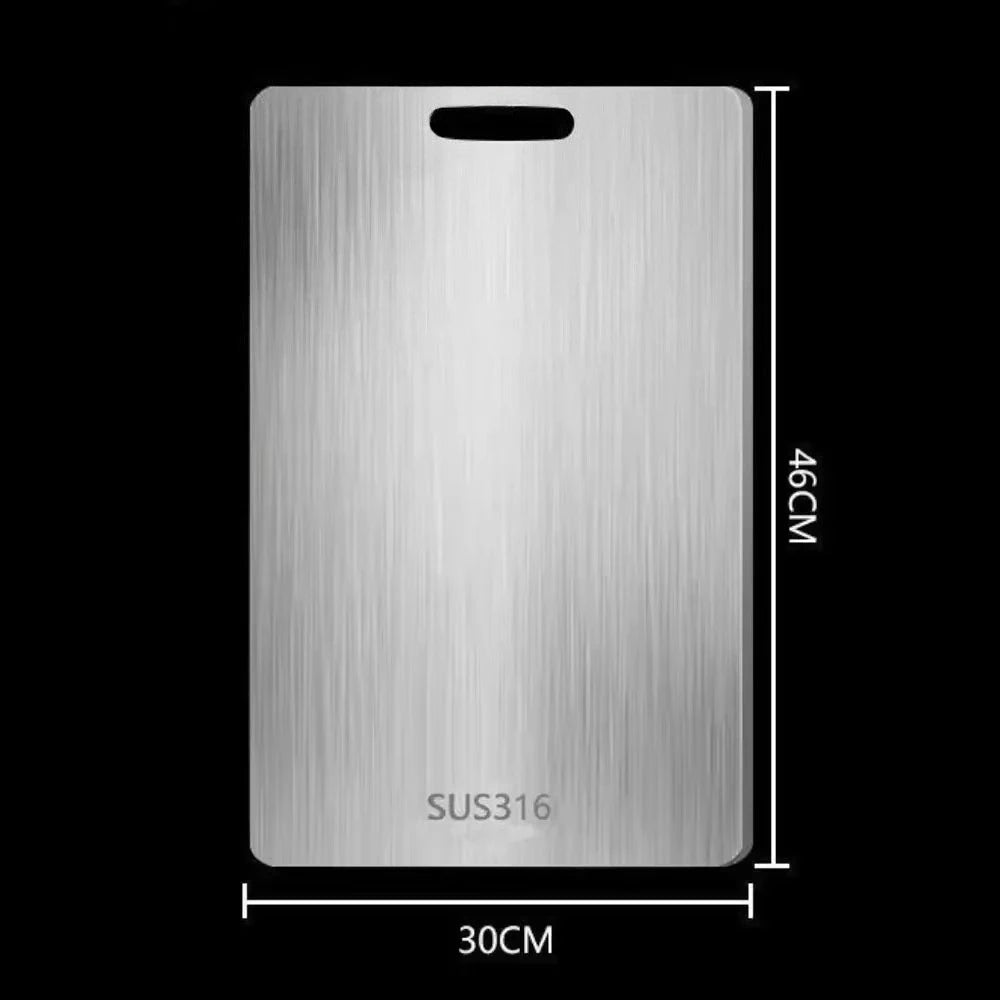 Thickened Stainless Steel Cutting Board Antibacterial and Mildew-Proof Household Cutting Board Kitchen Kneading Dough Board