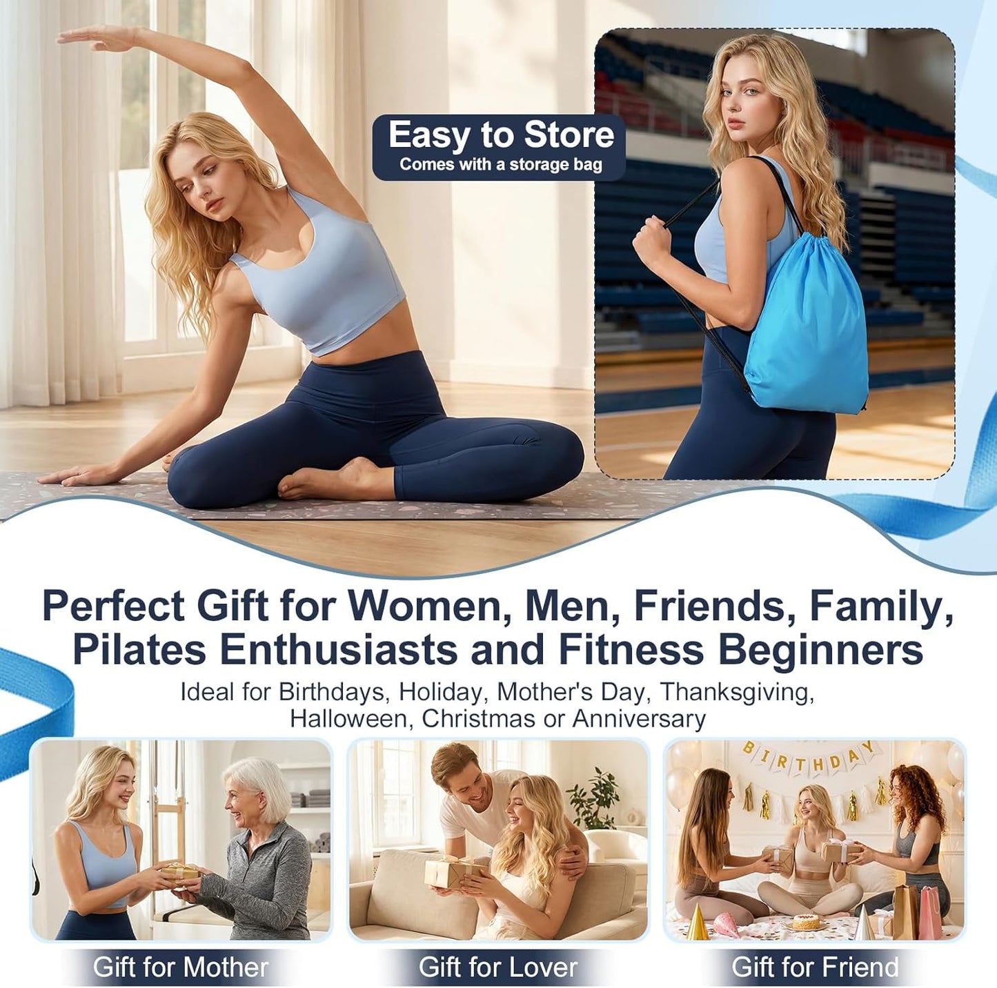 Pilates Set Pilates Equipment Pilates Set Für Zuhause 13 Stück Home Pilates Set Pilates Workout Set Home Pilates Kit Für Frauen Pilates Essentials Kit Pilates Zubehör Pilates Kit Pilates Ring