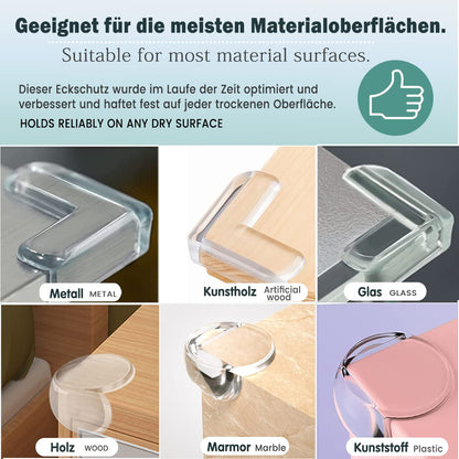 20 Stücks Kantenschutz Baby Eckenschutz Baby Eckenschutz Kantenschutz Selbstklebend Transparent Kindersicherung Tischkantenschutz Eckschutzkanten Baby Mit Verbessertem Superkleber Für Baby Sicherheit