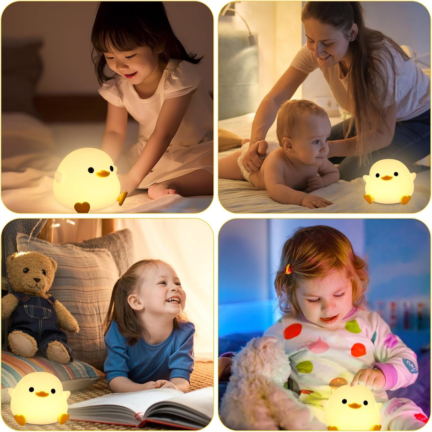 Dodo Duck Nachtlicht Baby Silikon Dimmbar Enten Lampe Wiederaufladbare Portable Dodo Duck Night Light Led Berührungsempfindlich Nachtlicht Kinderzimmer Babyzimmer Kindergeschenke