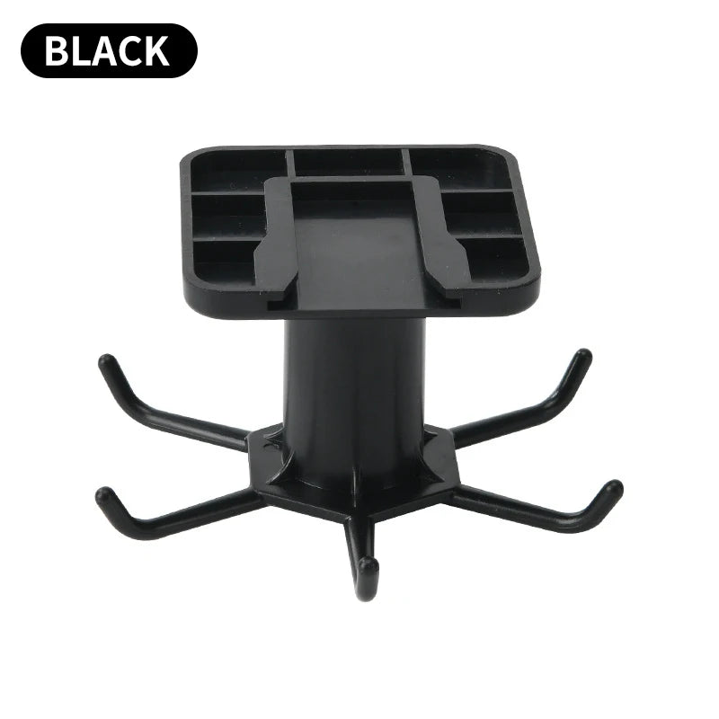 Kitchen Hooks Rotating Storage Rack without Punching Wall-Mounted Kitchenware Supplies Gods Multifunctional Shelves