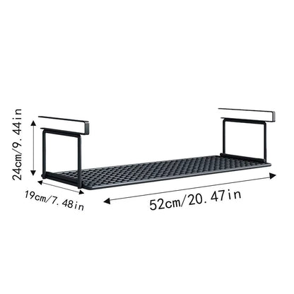 Extendable under Cabinet Organizer Shelf Steel under Desk Storage Rack Multipurpose Kitchen Household Hanging Storage Racks