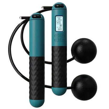 Counting Jump Rope Ball TPU Skipping Rope Exercise Adjustable Cordless Jump Rope Fitness Gym Training Home Sport Equipment