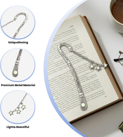 Lesezeichen Metall, Lesezeichen Personalisiert, Lesen Zubehör, Geschenke Für Leseratten, Bookmark Suitable as Birthday Gifts for Book Lovers, Teachers, and Friends, as Well as Christmas Gifts