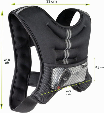 Prosourcefit Trainingsweste Für Gewichtheben, Laufen Und Fitness, Körpergewichtstraining, Männer Und Frauen, 2,7 Kg, 3,6 Kg, 4,5 Kg, 5,4 Kg, 9 Kg.