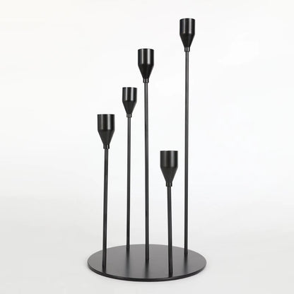 3 Pcs/ Set European Metal Candle Holder Simple Golden Wedding Decoration Bar Party Living Room Decoration Home Decoration