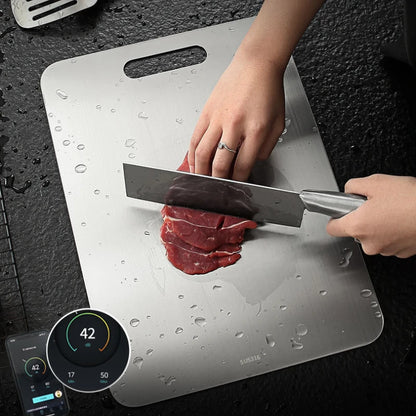 Thickened Stainless Steel Cutting Board Antibacterial and Mildew-Proof Household Cutting Board Kitchen Kneading Dough Board